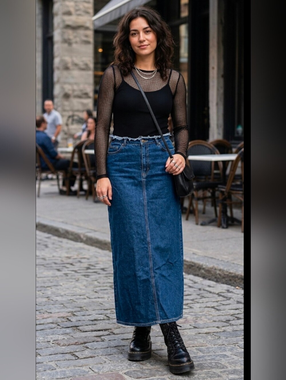 MAVI Molly Denim Maxi Skirt size M